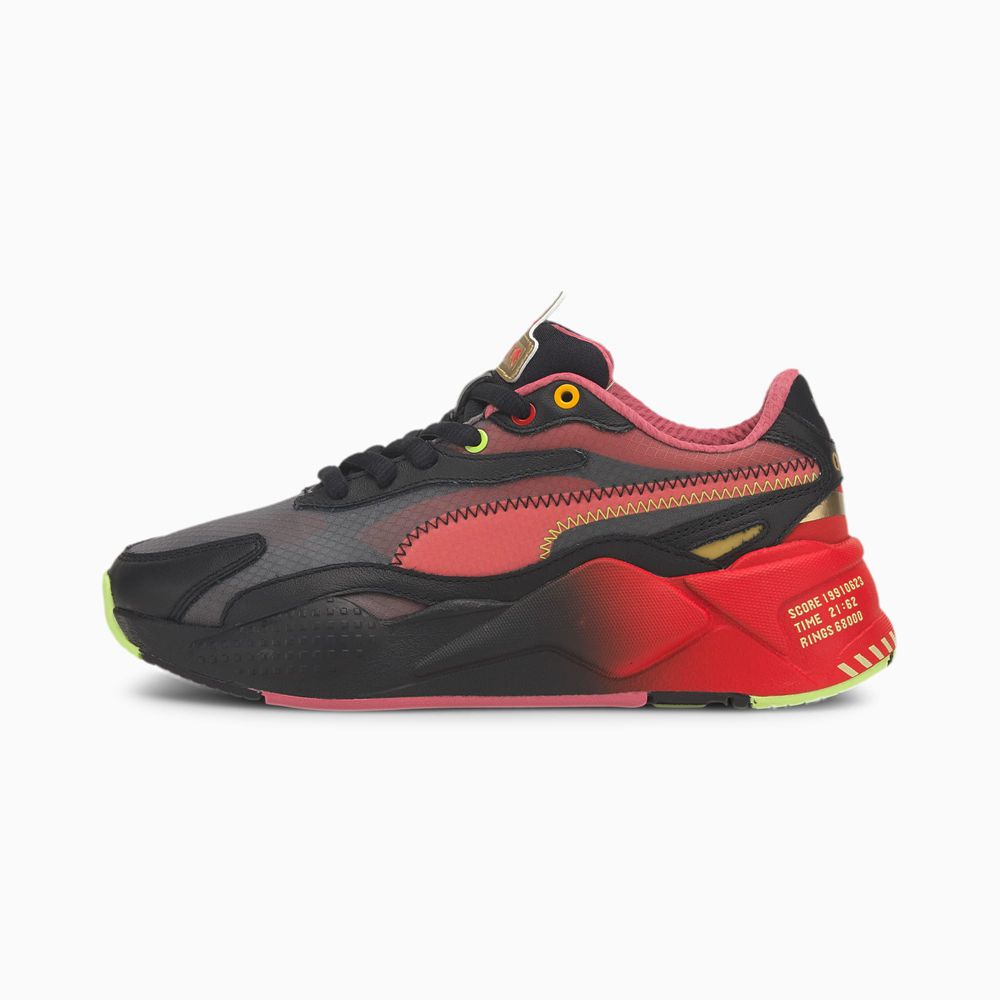 Puma x SONIC RS-X³ 2 Fiú Sportcipő - Fekete/Piros ( Hungary - KPZCX6029 )